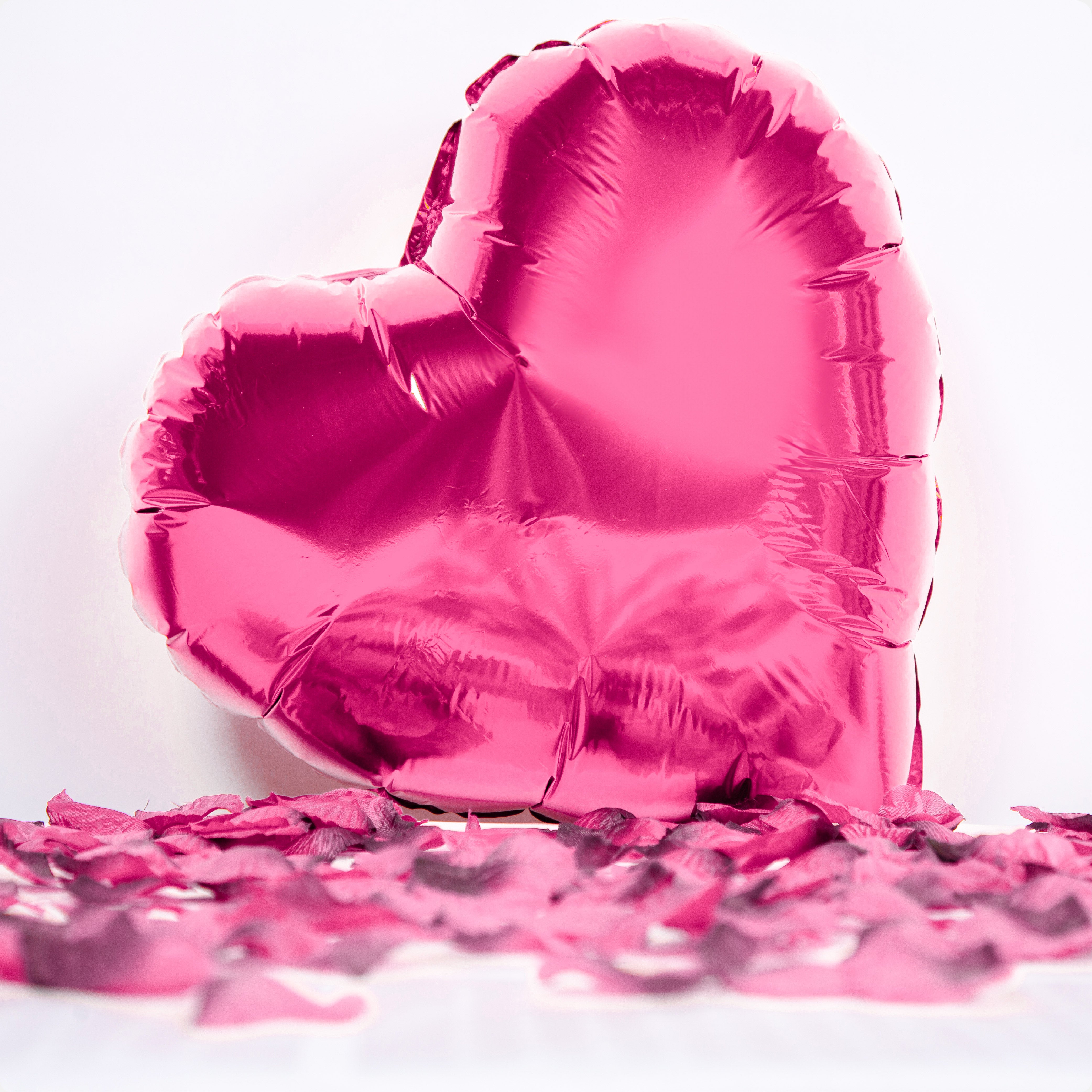 Roze Rozenblaadjes & Hartjes Ballonnen