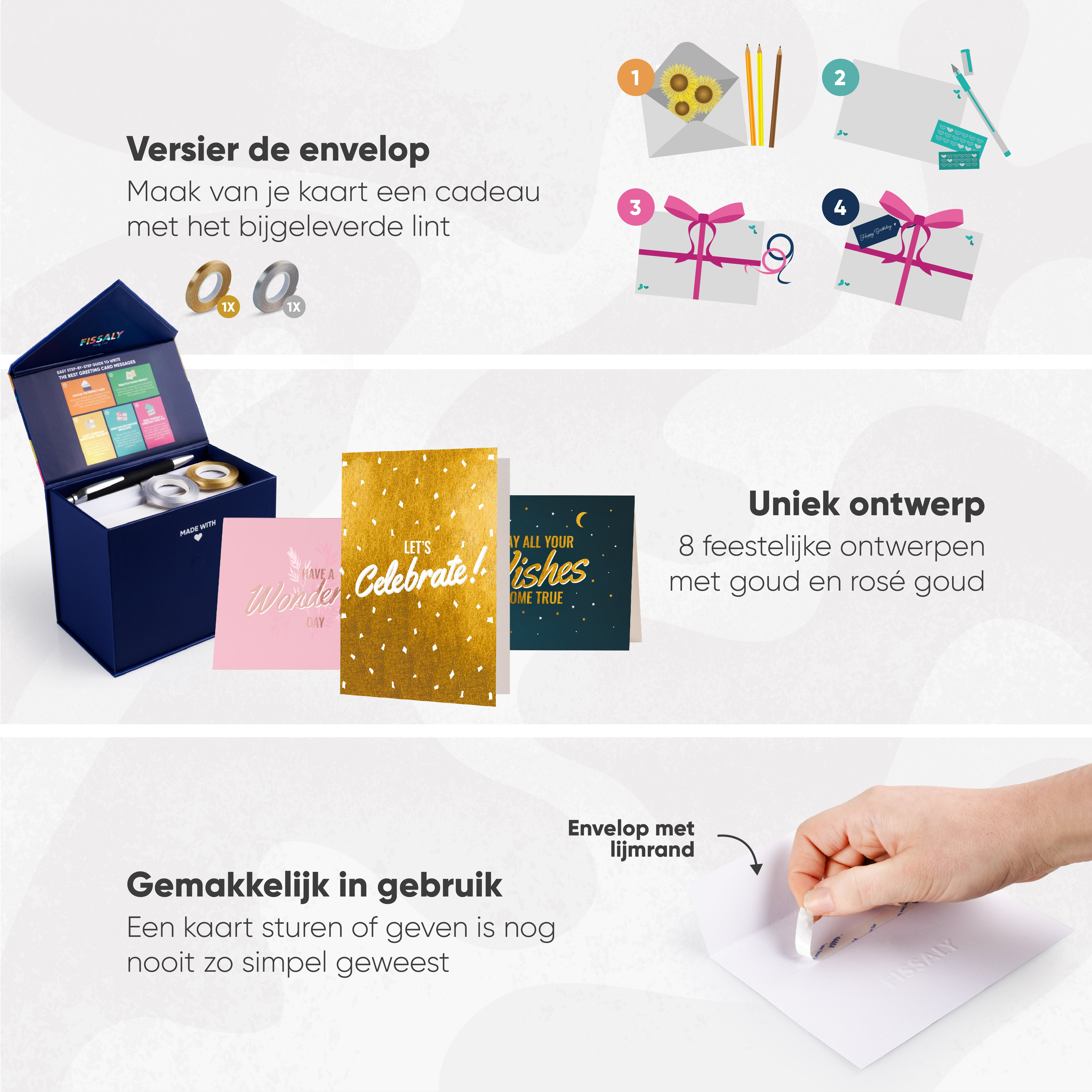 48 Stuks Wenskaarten Luxe