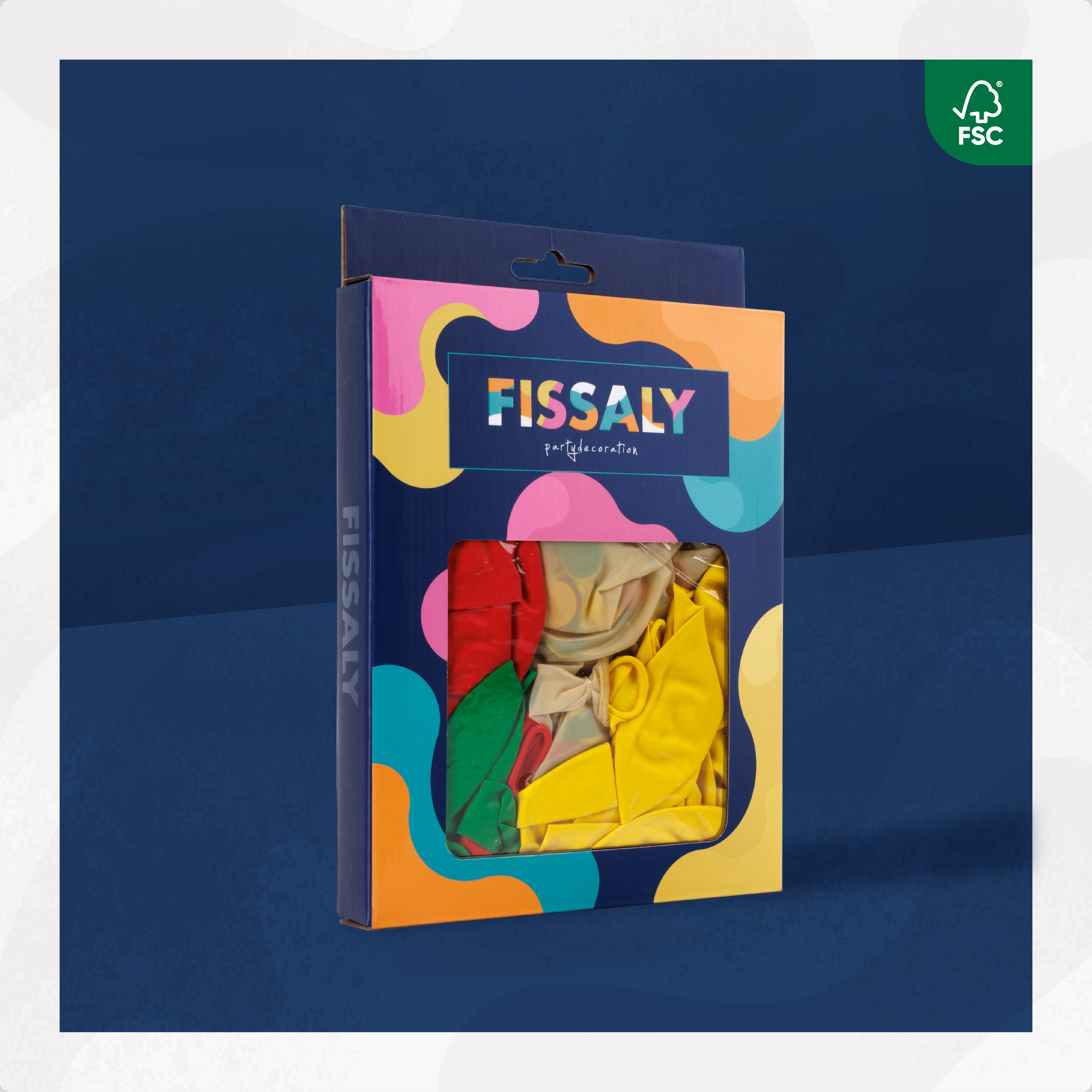 40 Stuks Rood, Geel & Groen Carnaval Ballonnen