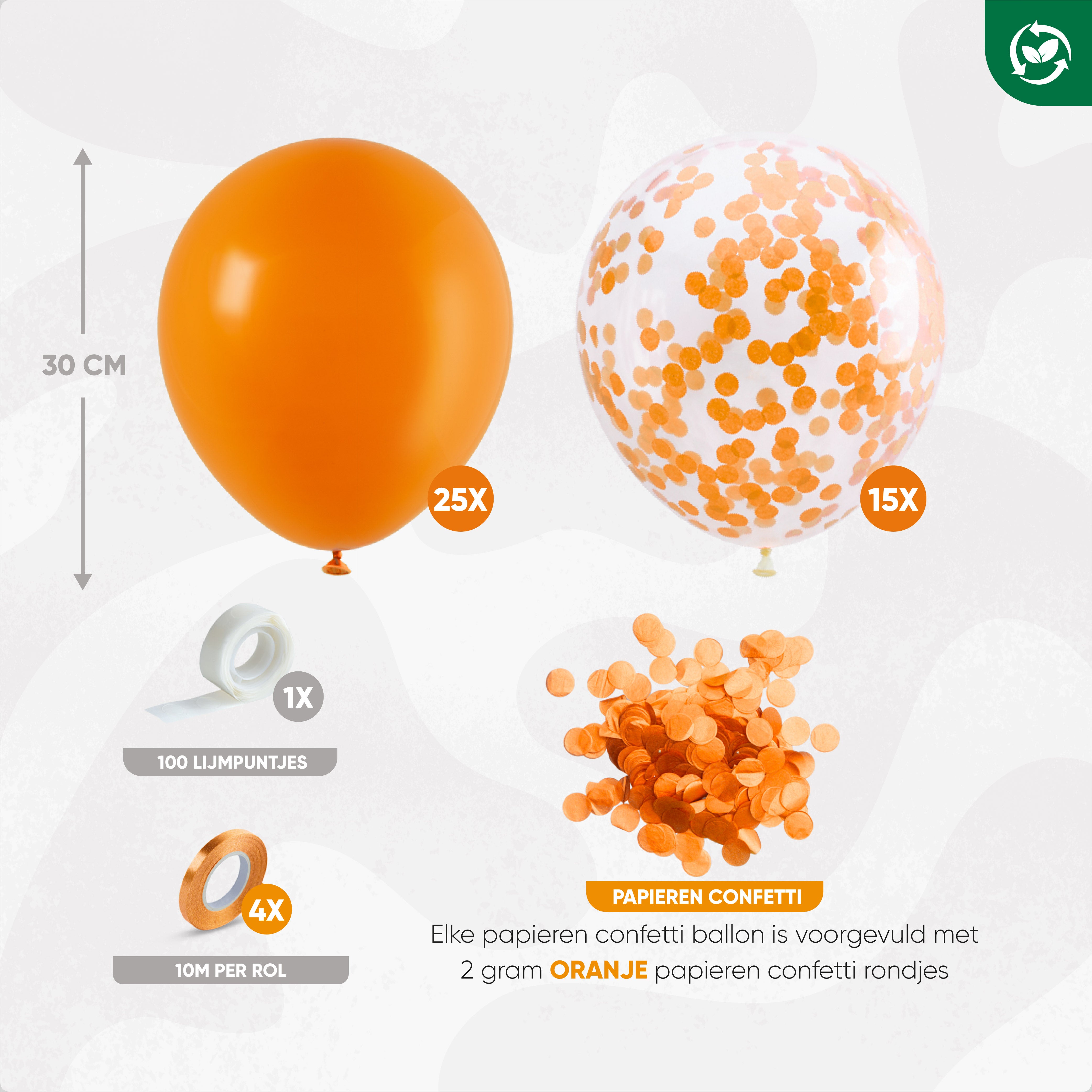 40 Stuks Oranje Ballonnen