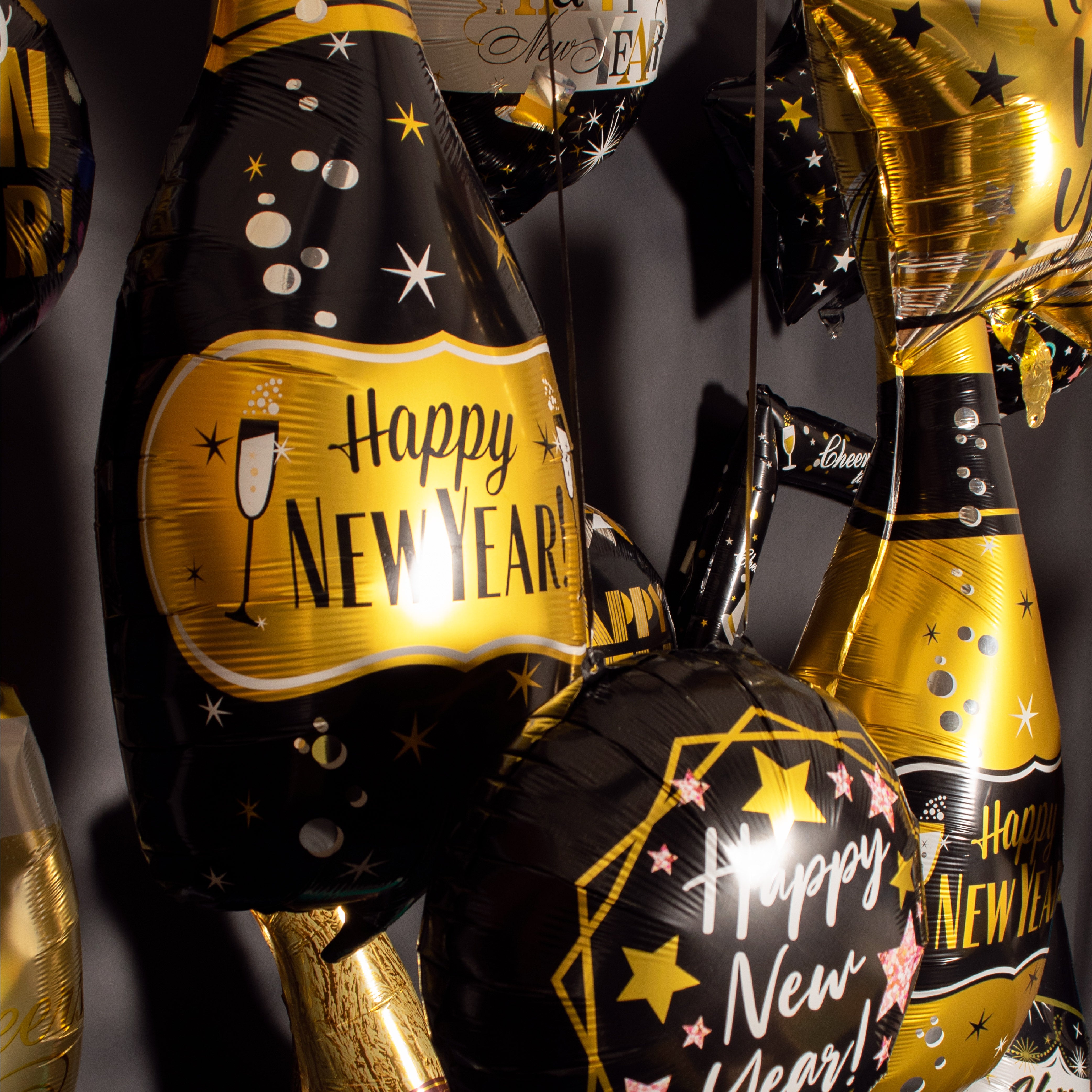 15 Stuks Oud & Nieuw Folieballonnen