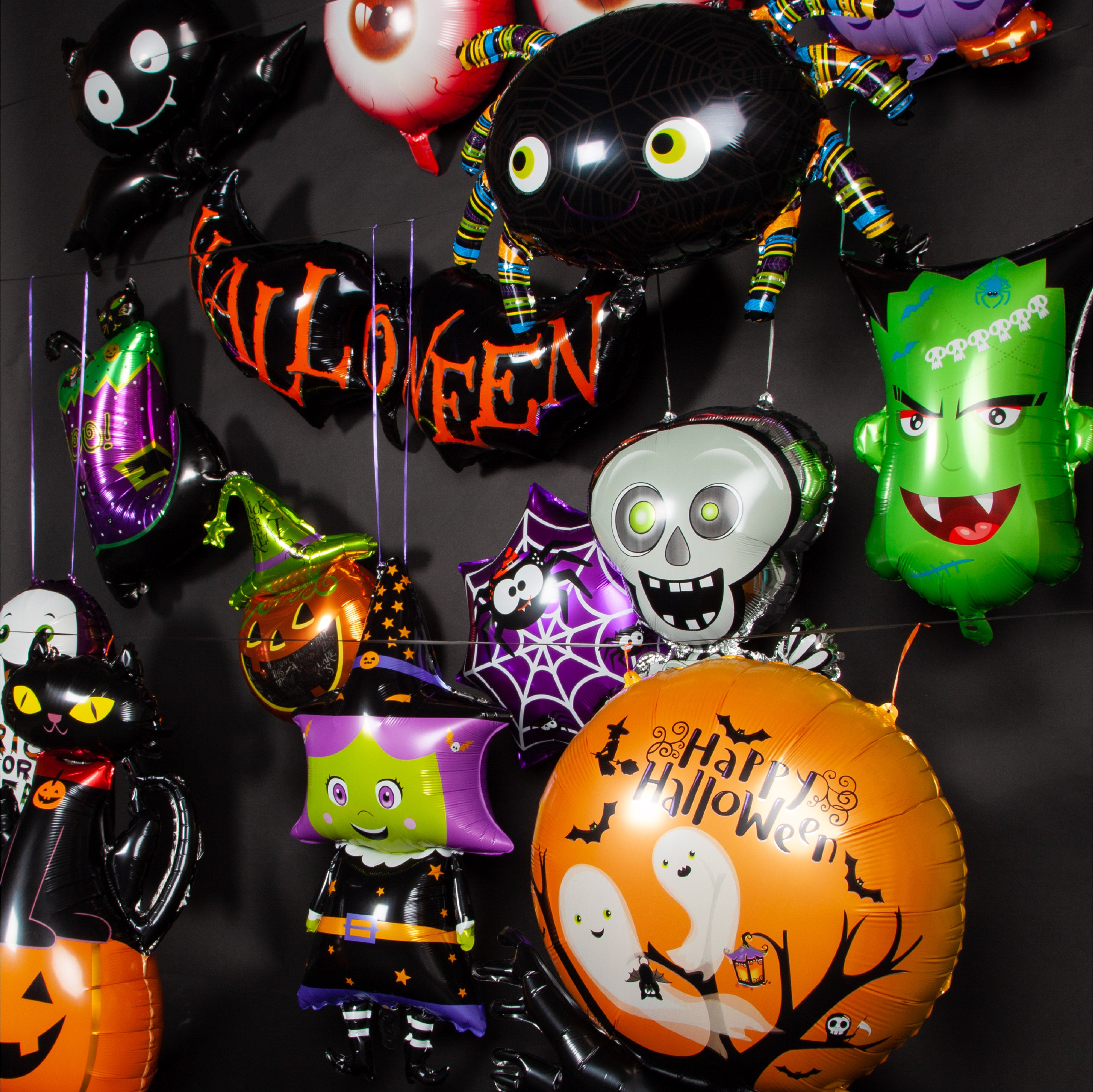 15 Stuks Griezel Halloween Folieballonnen