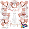 Bride To Be Feestpakket Medium Rose Goud & Wit