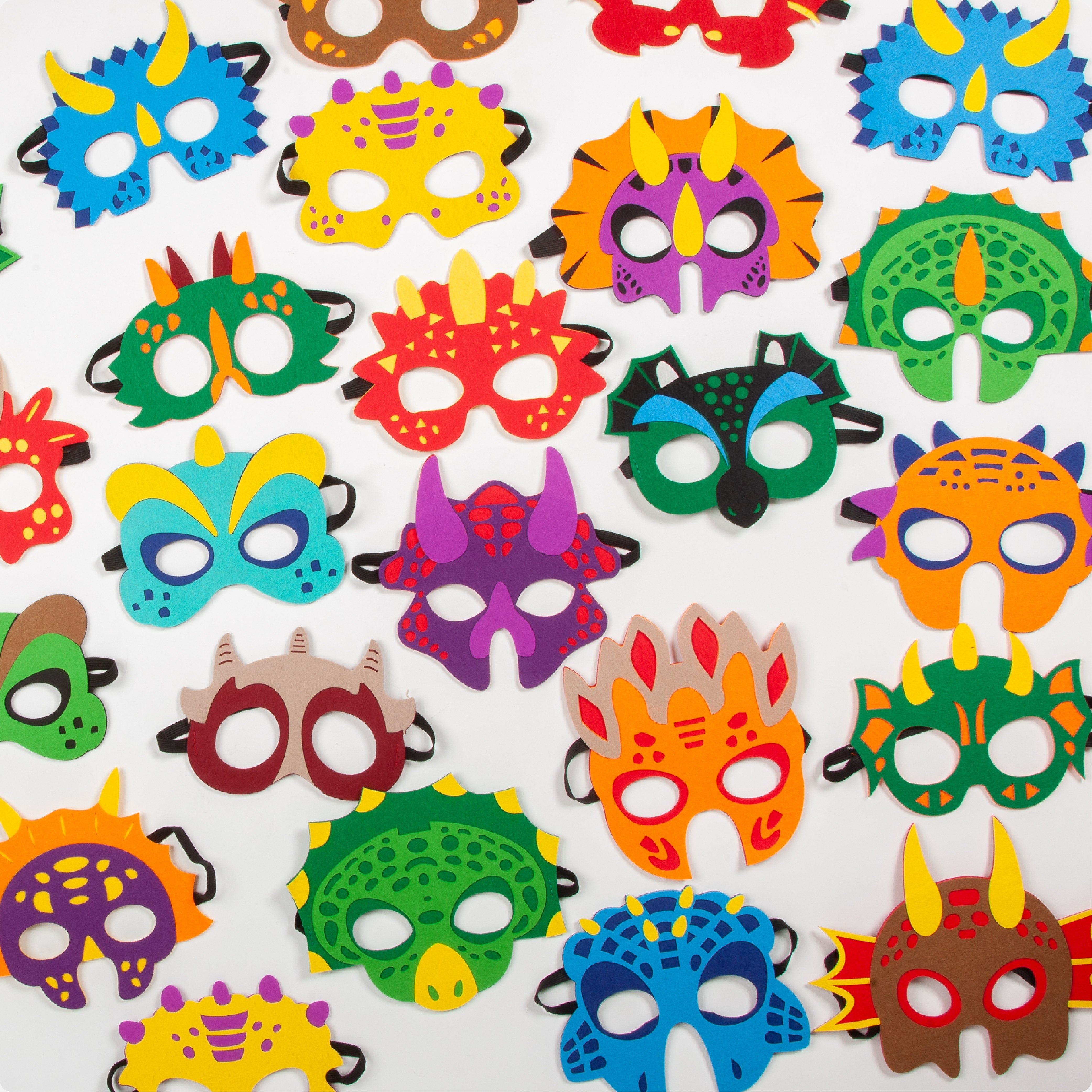 24 Stuks Dino Maskers