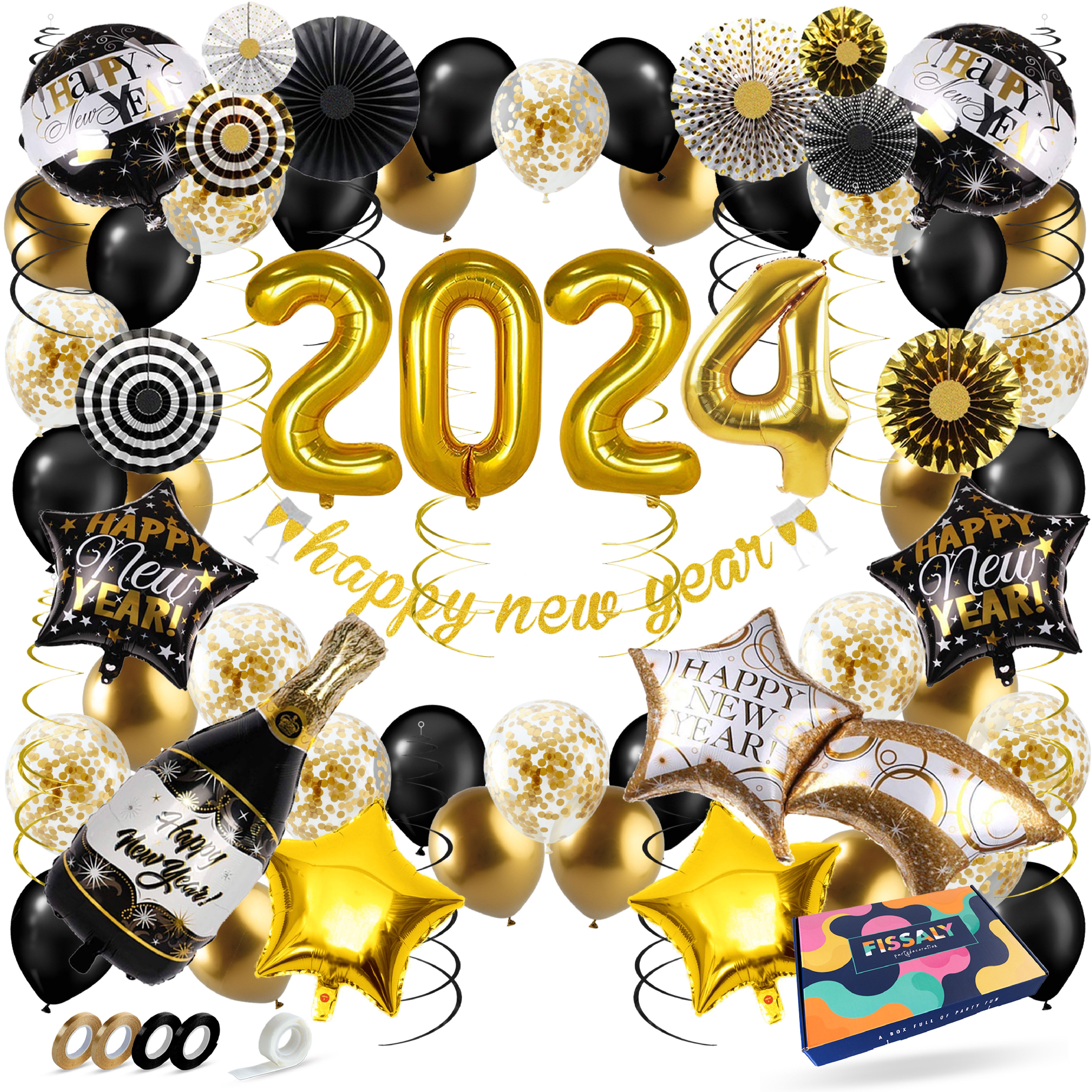 2024 Oud & Nieuw Feestpakket Zwart & Goud