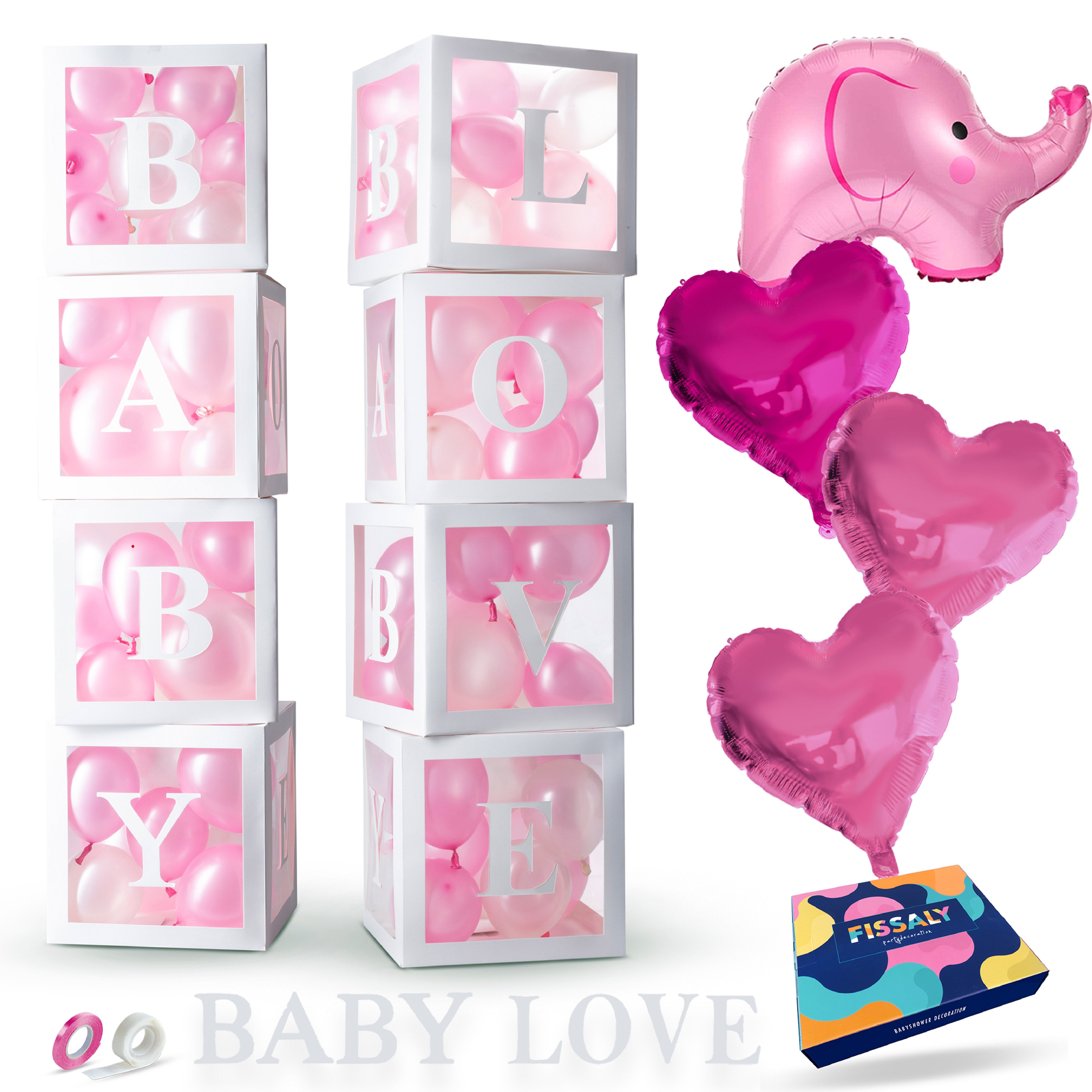 Babyshower Meisje Dozen Feestpakket Roze