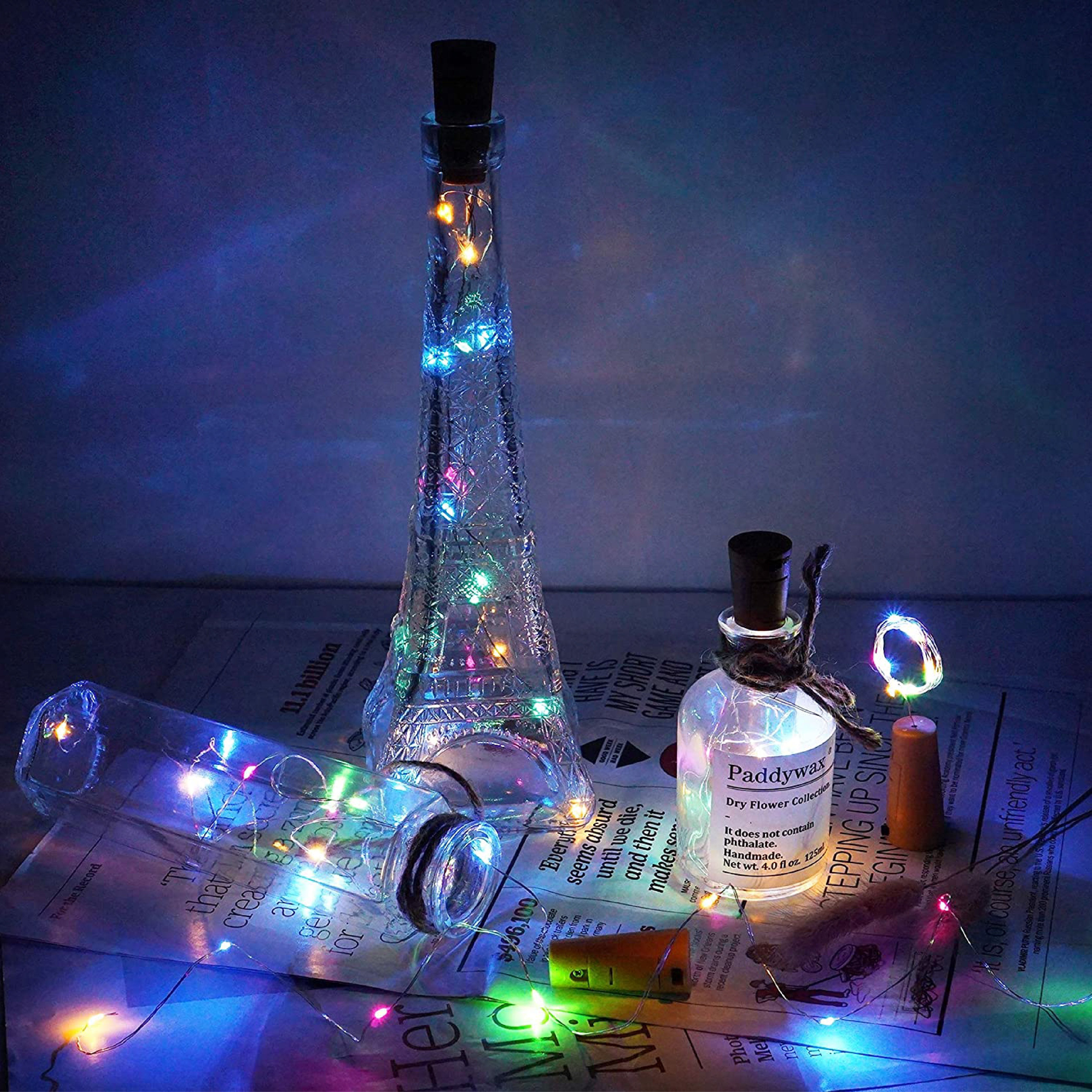 10 Stuks Gekleurde Flesverlichting