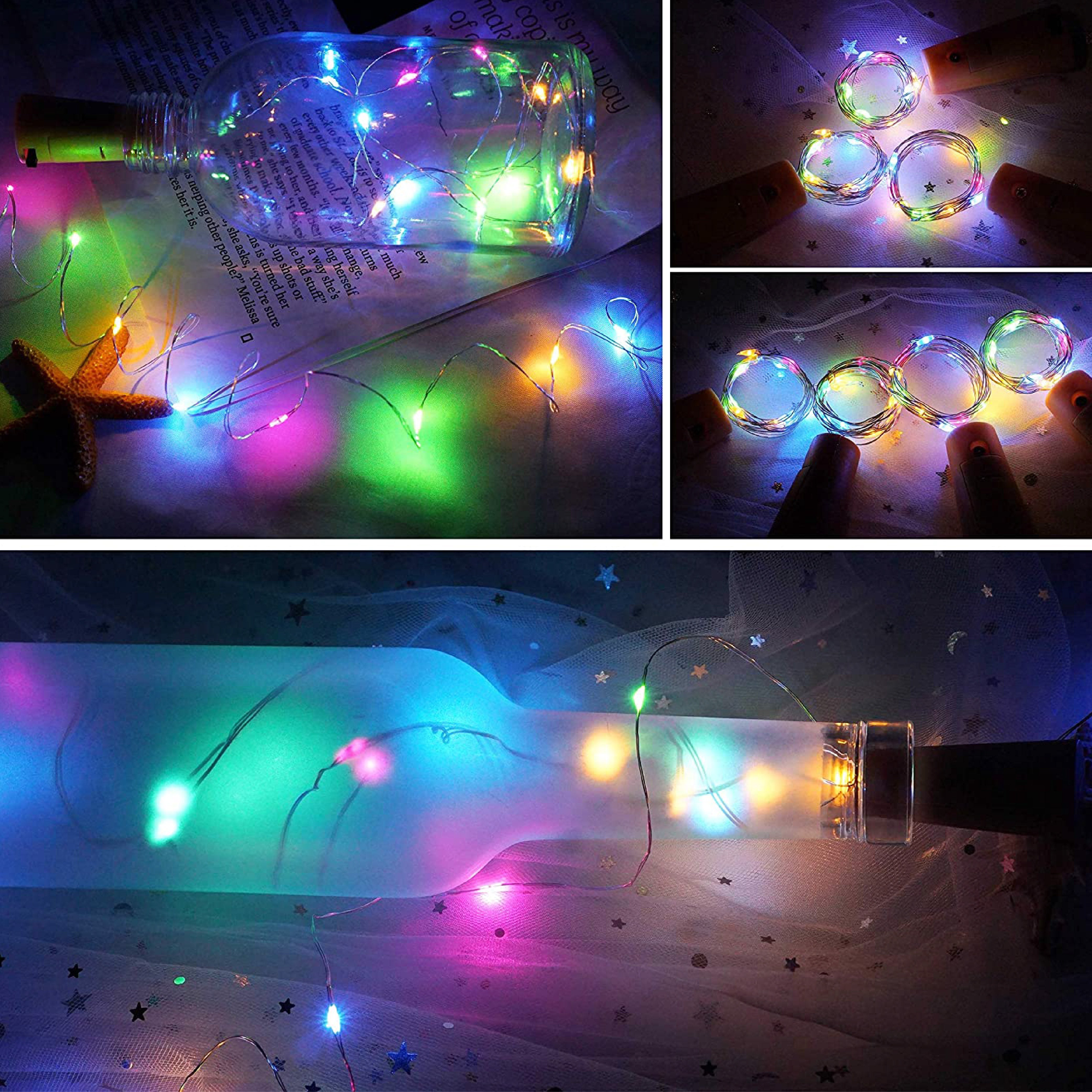 10 Stuks Gekleurde Flesverlichting