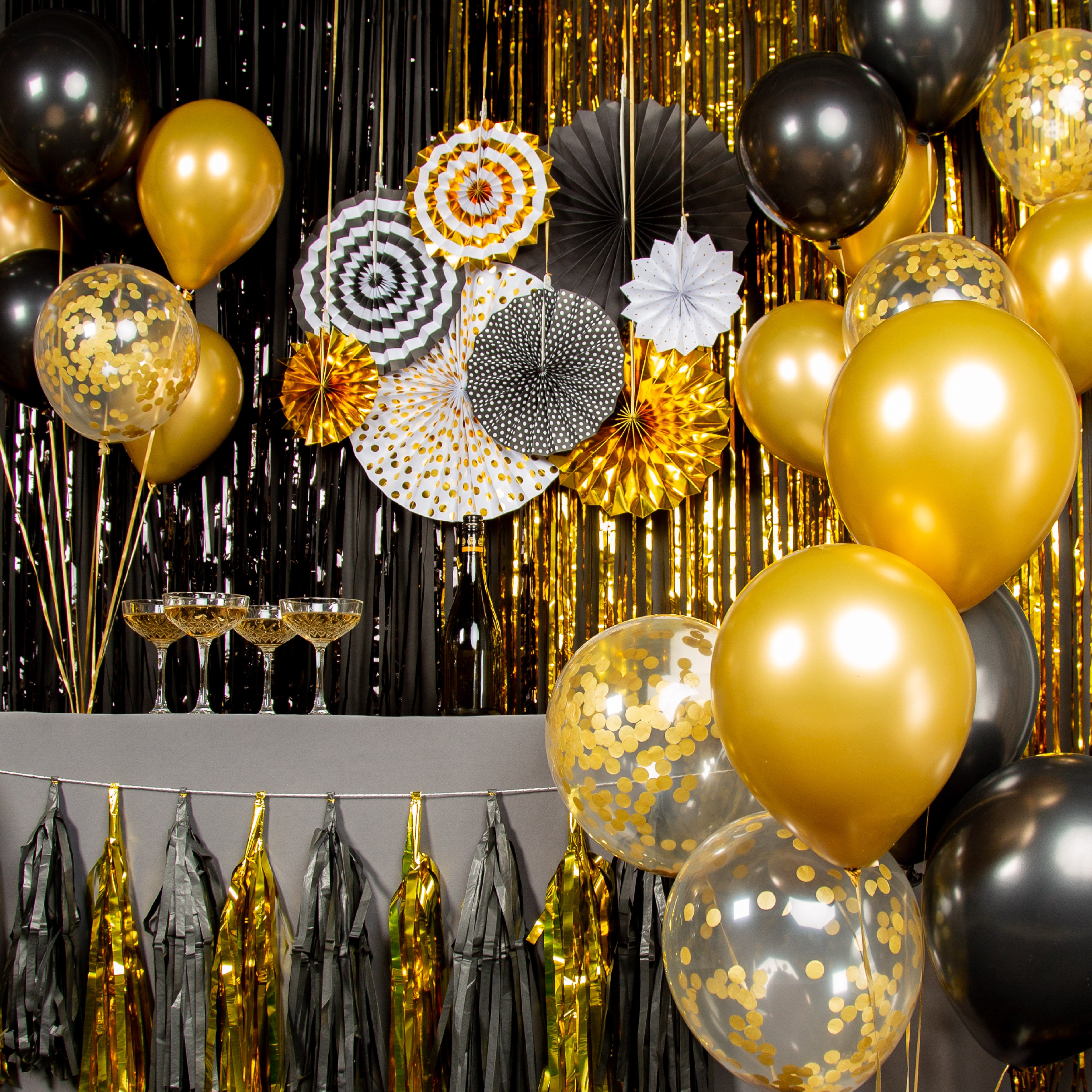 Zwart & Goud Feestpakket