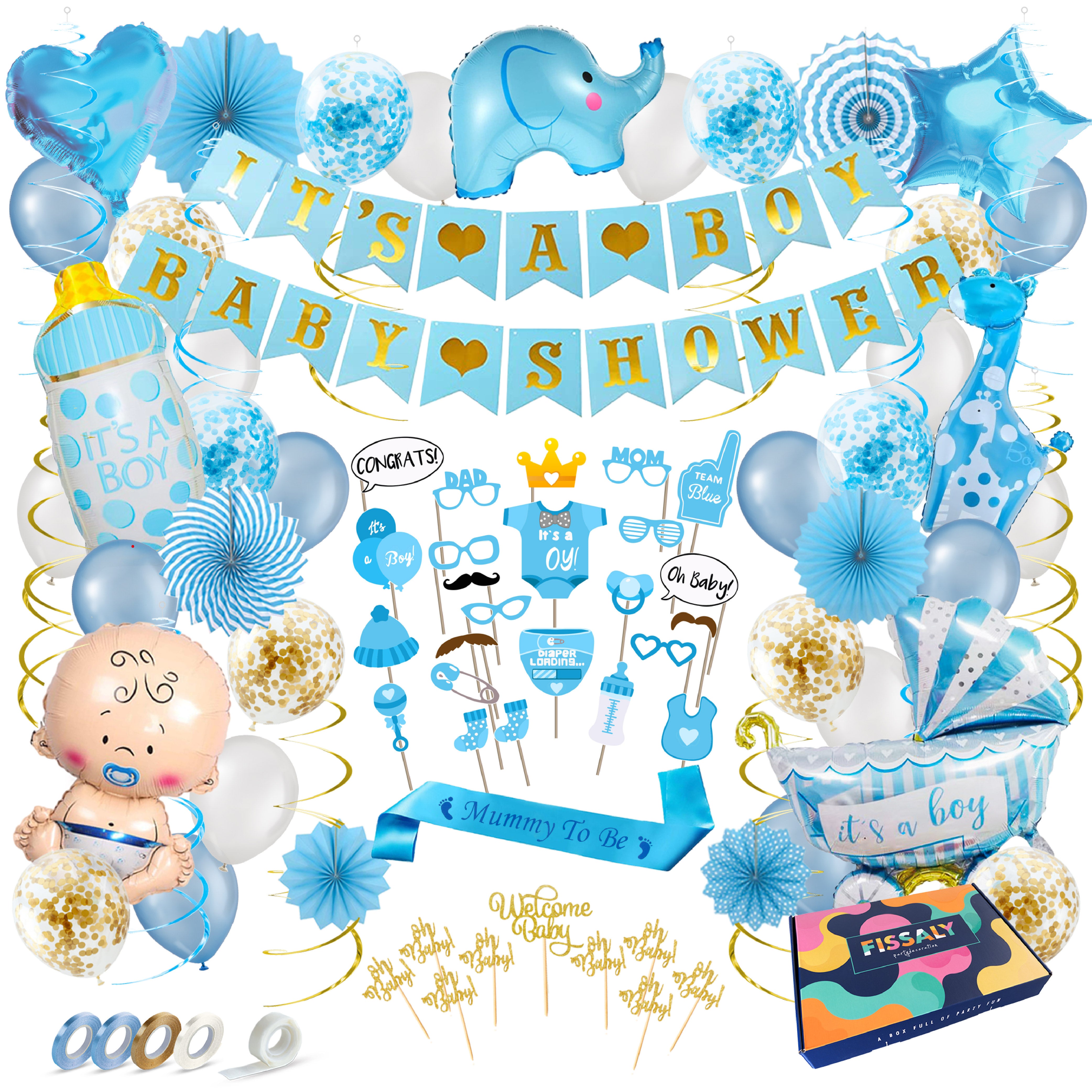 Babyshower Jongen Feestpakket Blauw