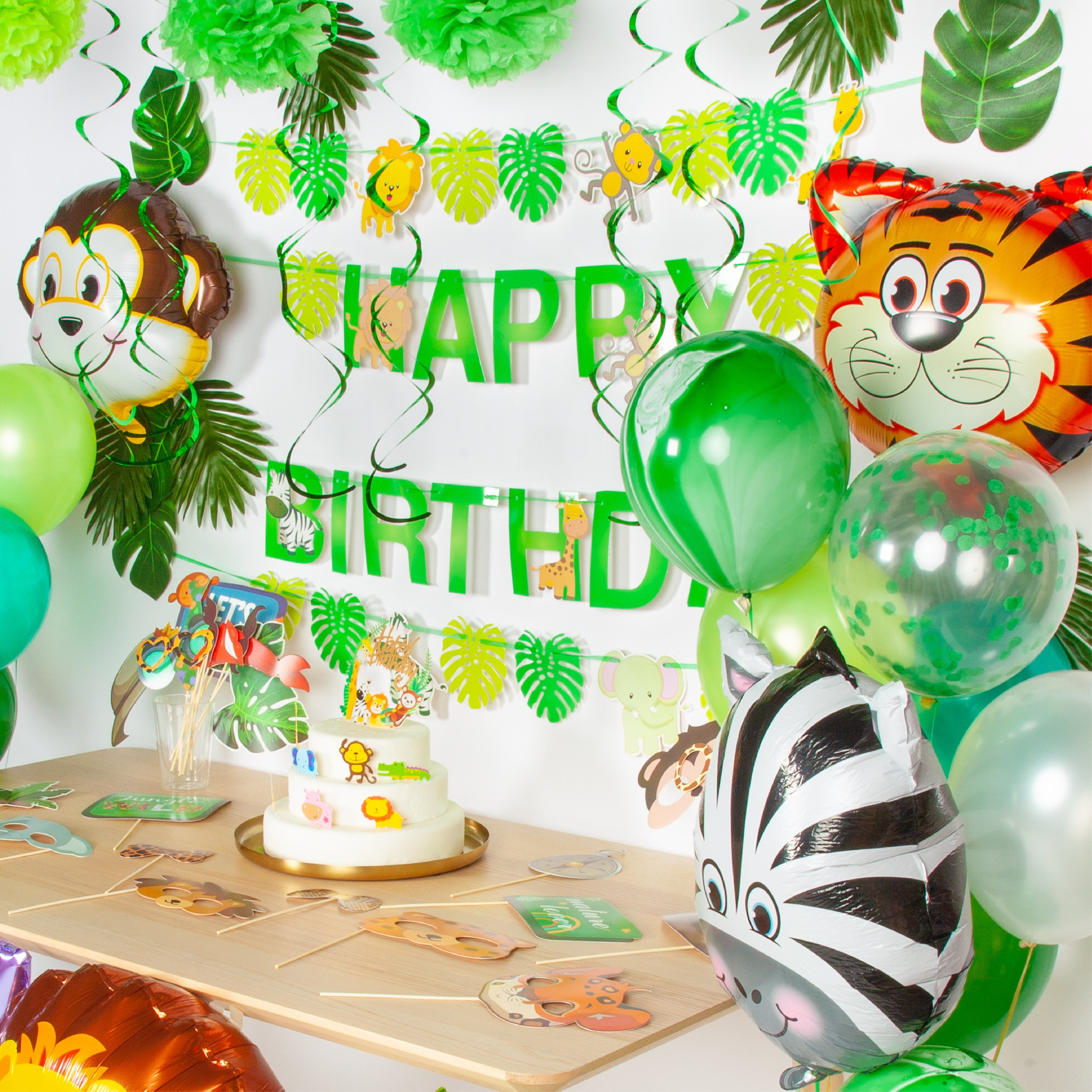 Jungle Dieren Tropisch Verjaardag Feestpakket XL