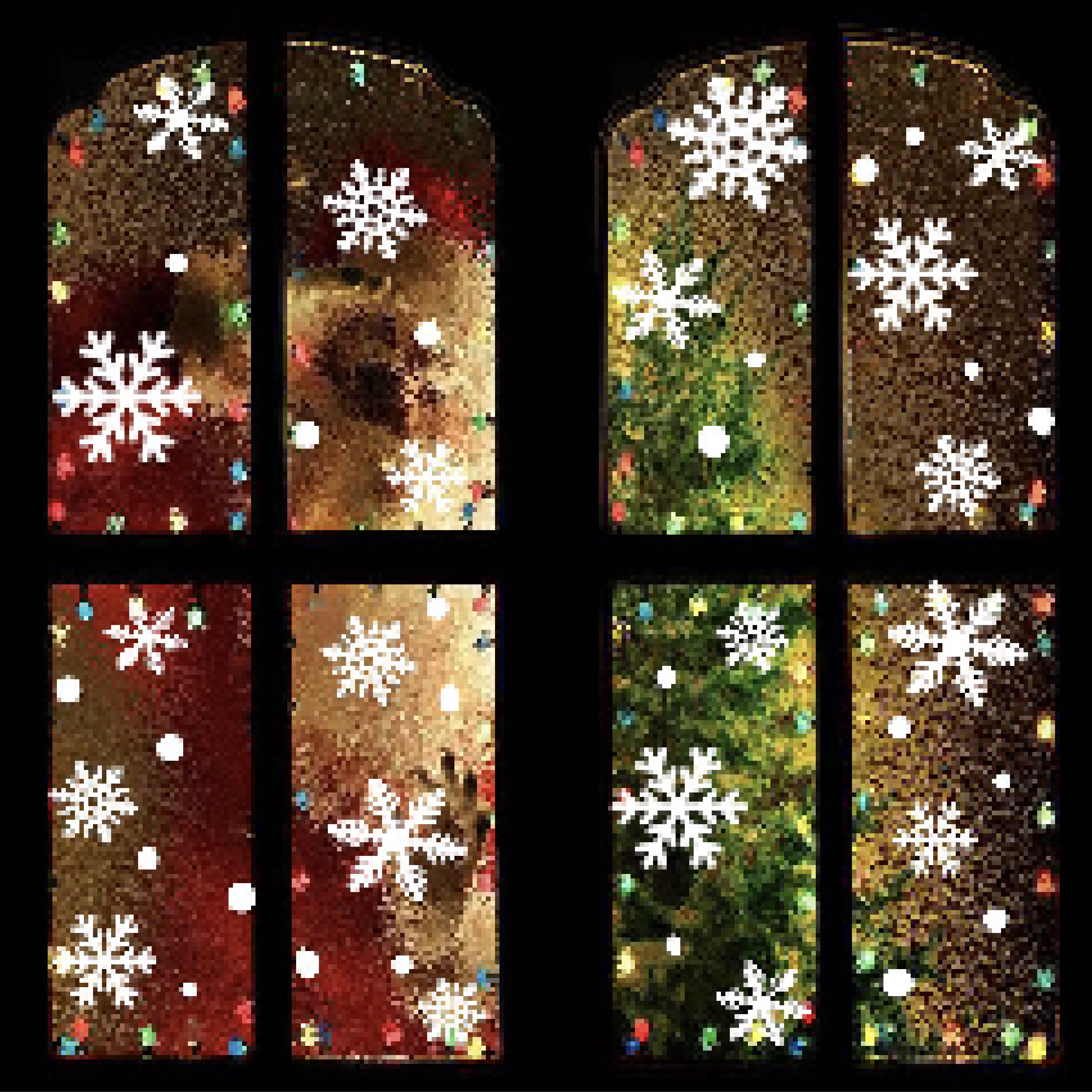 Winter Sneeuwvlokken Raamstickers