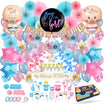 Gender Reveal Feestpakket XL Roze, Blauw & Goud