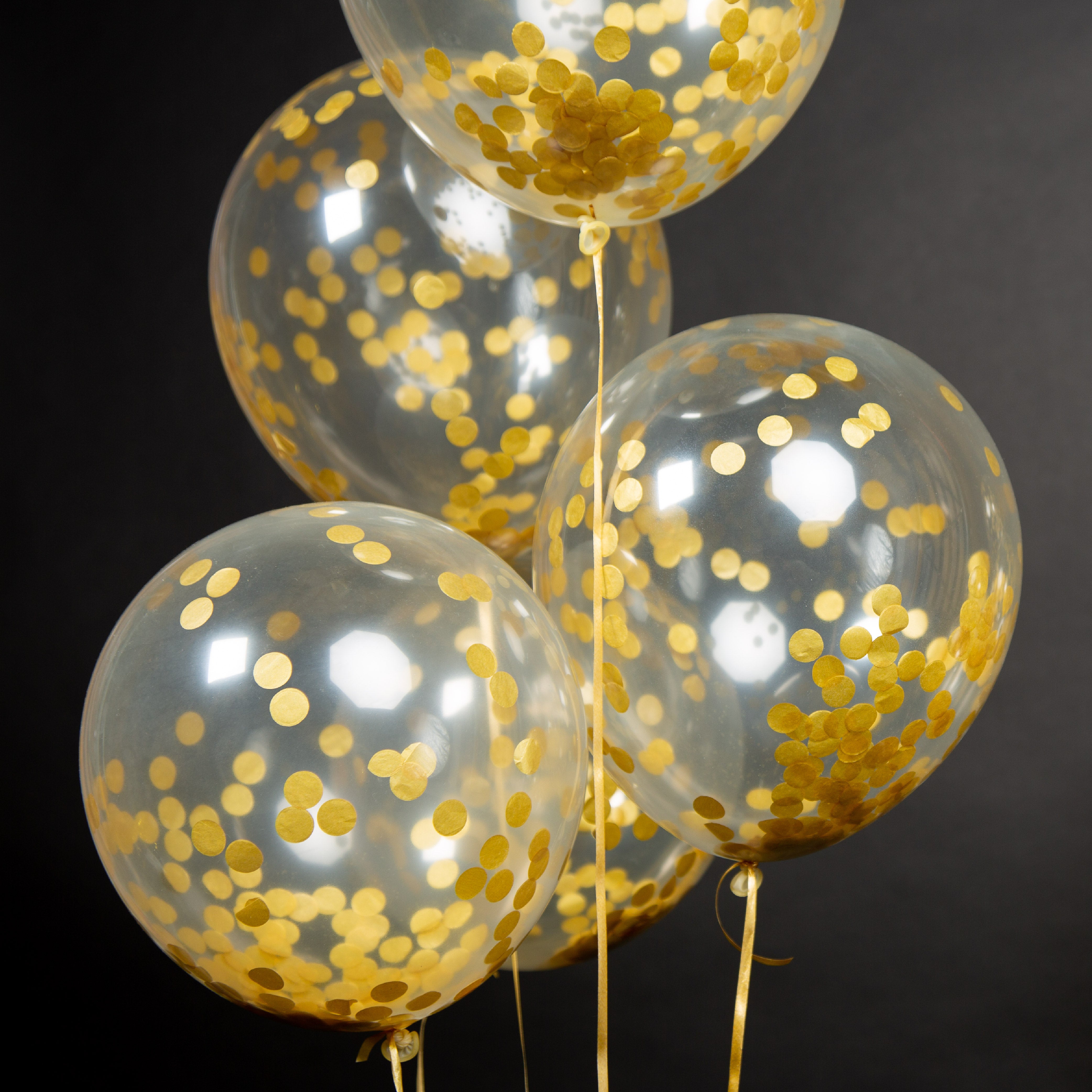 40 Stuks Confetti Goud Ballonnen