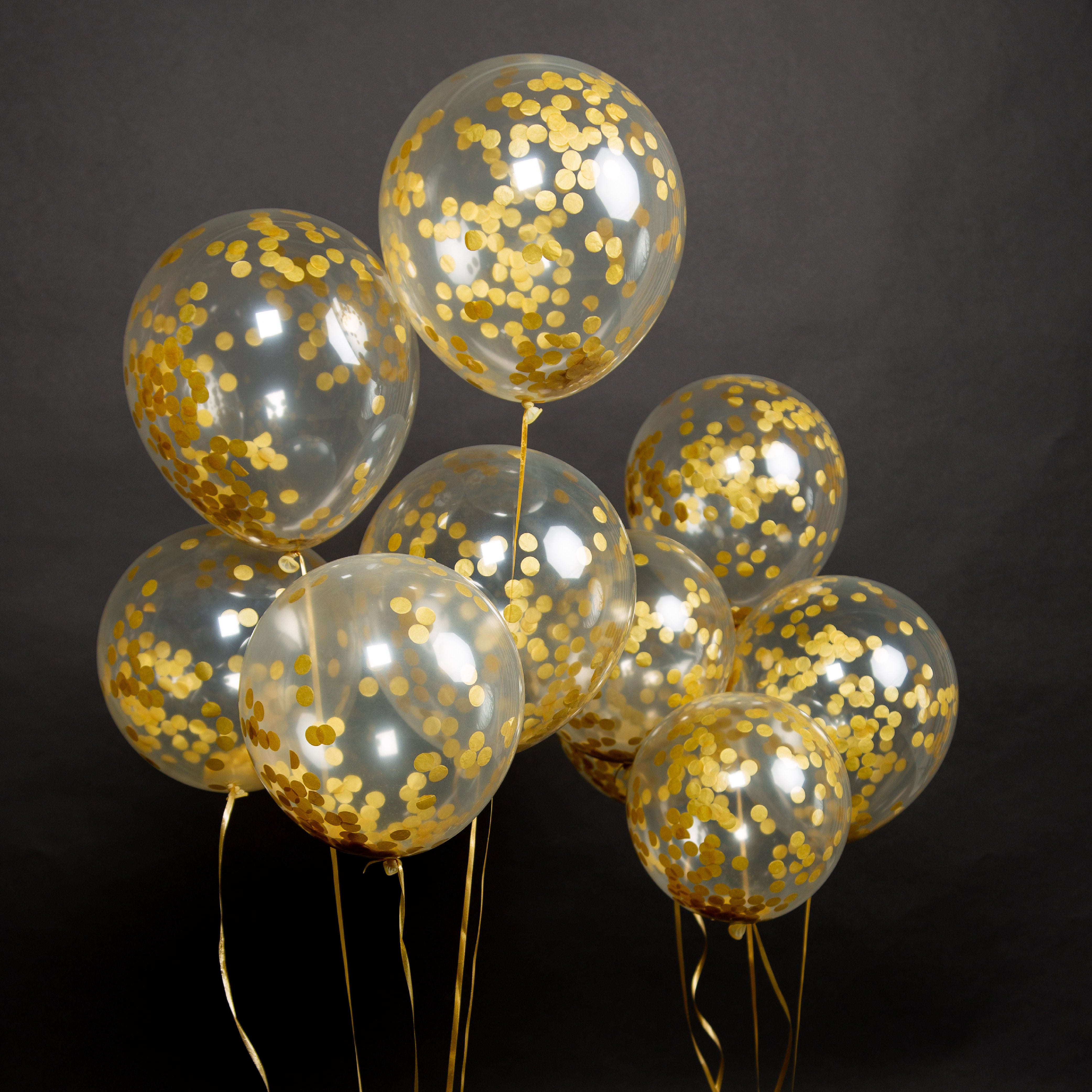 40 Stuks Confetti Goud Ballonnen