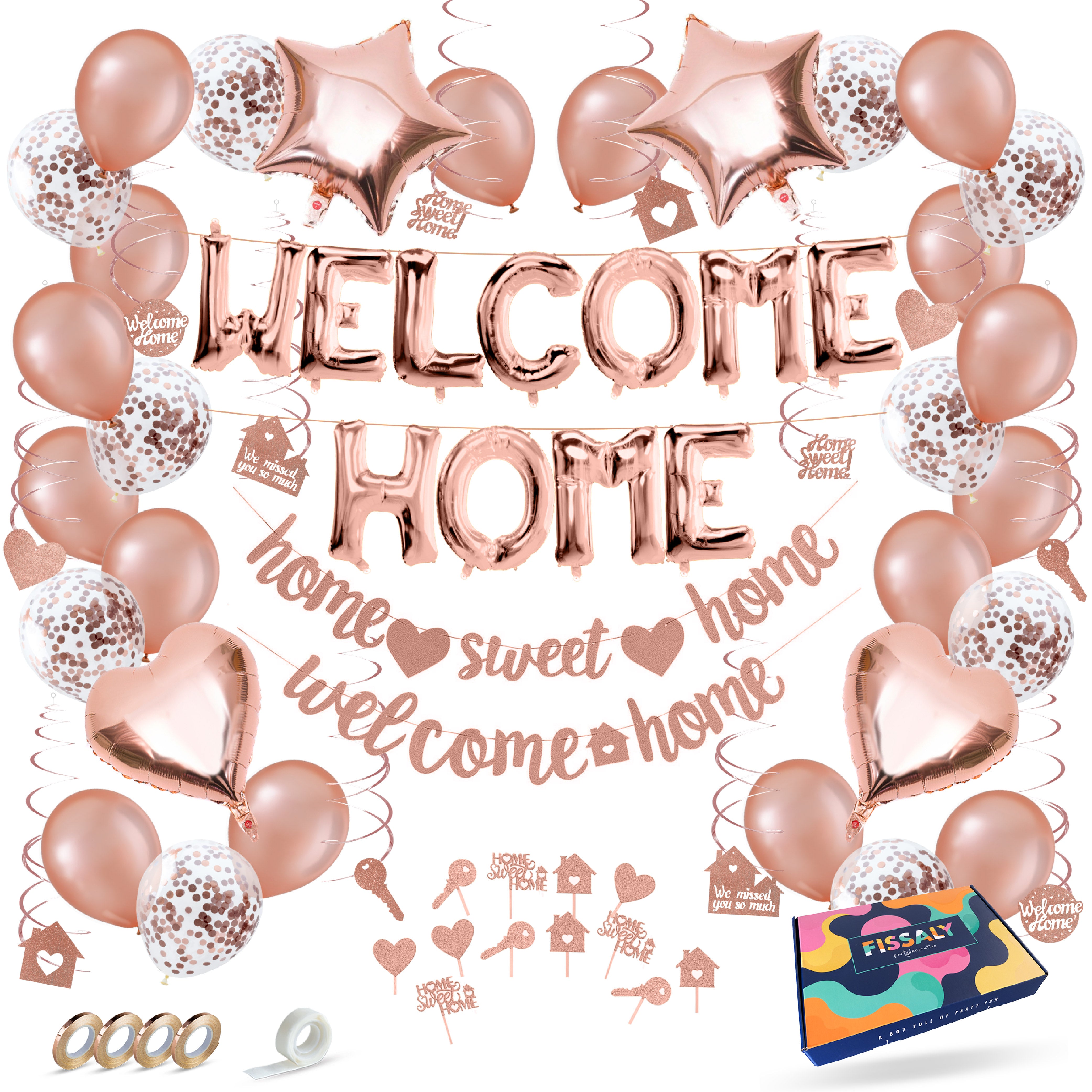 Welkom Thuis Feestpakket Rose Goud