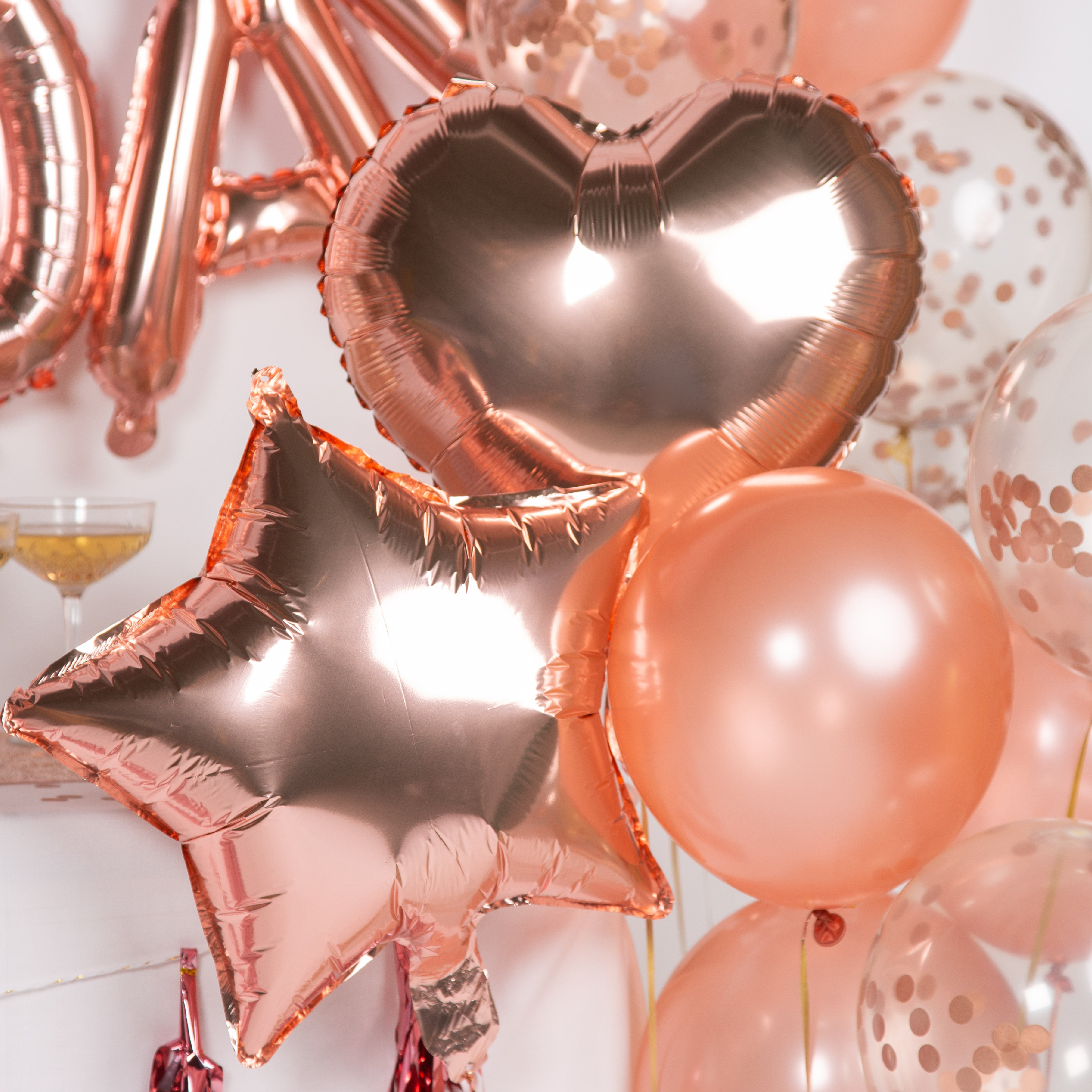 Happy Birthday Verjaardag Feestpakket Rose Goud