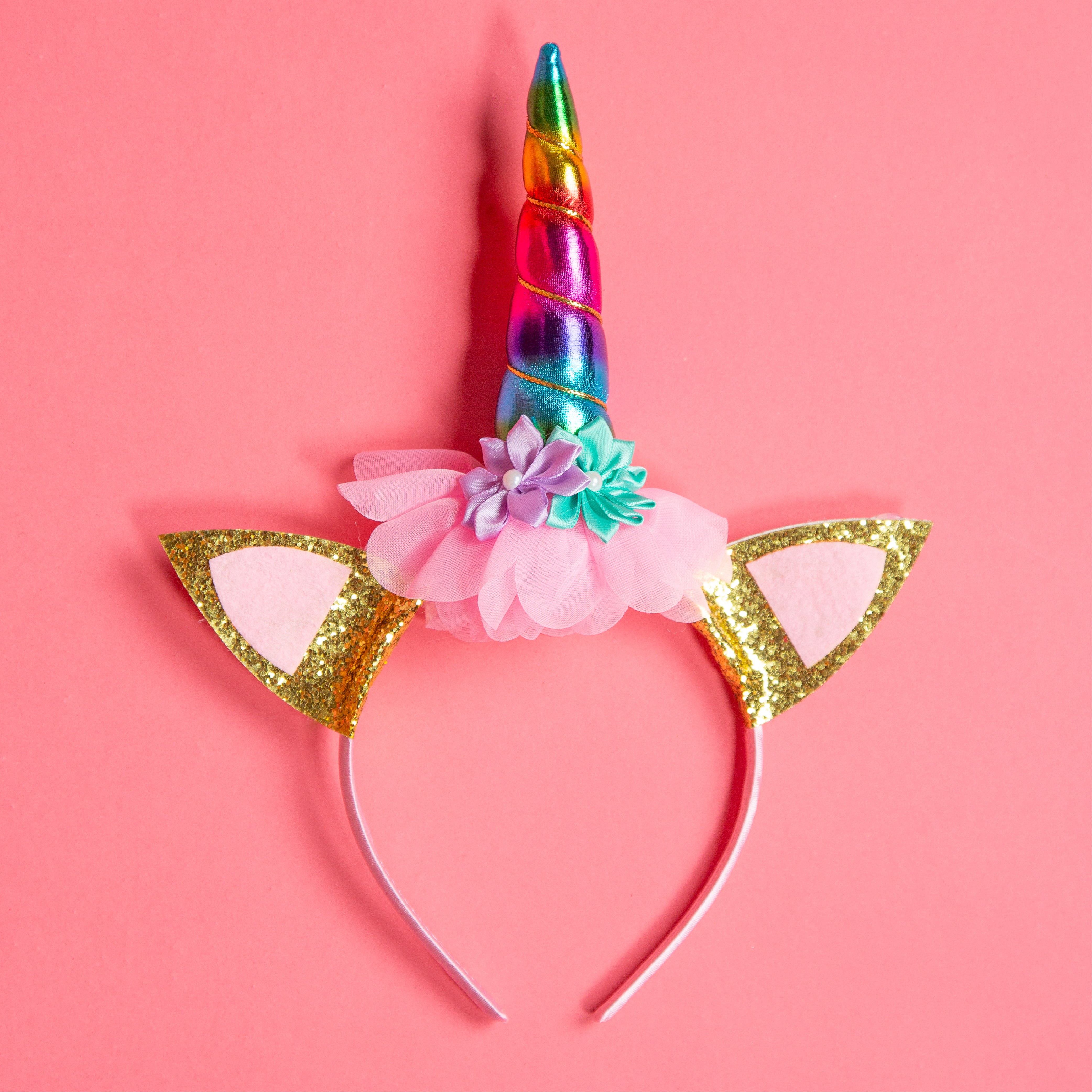 Regenboog Eenhoorn Taarttopper & Slinger Set