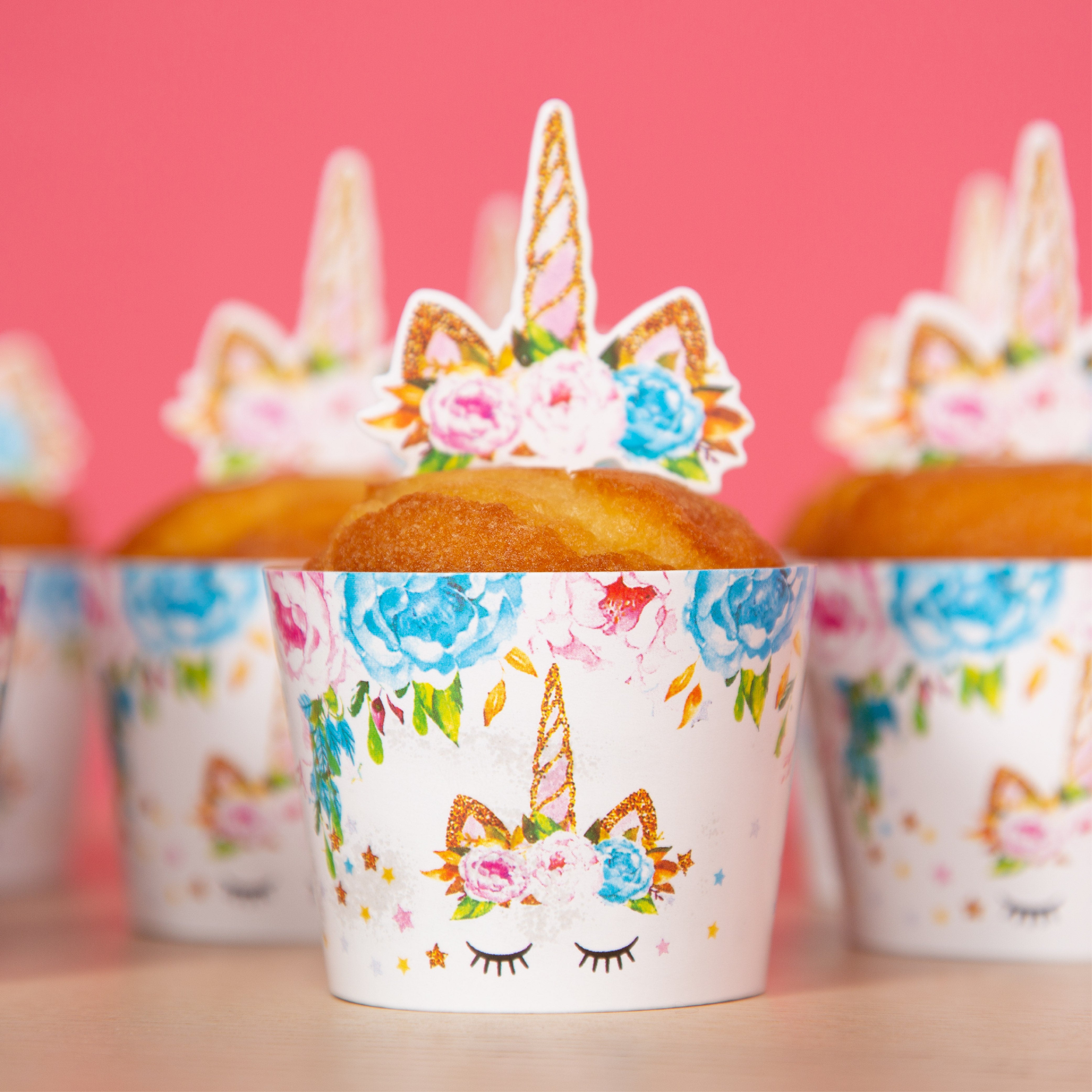 Regenboog Eenhoorn Taarttopper & Slinger Set