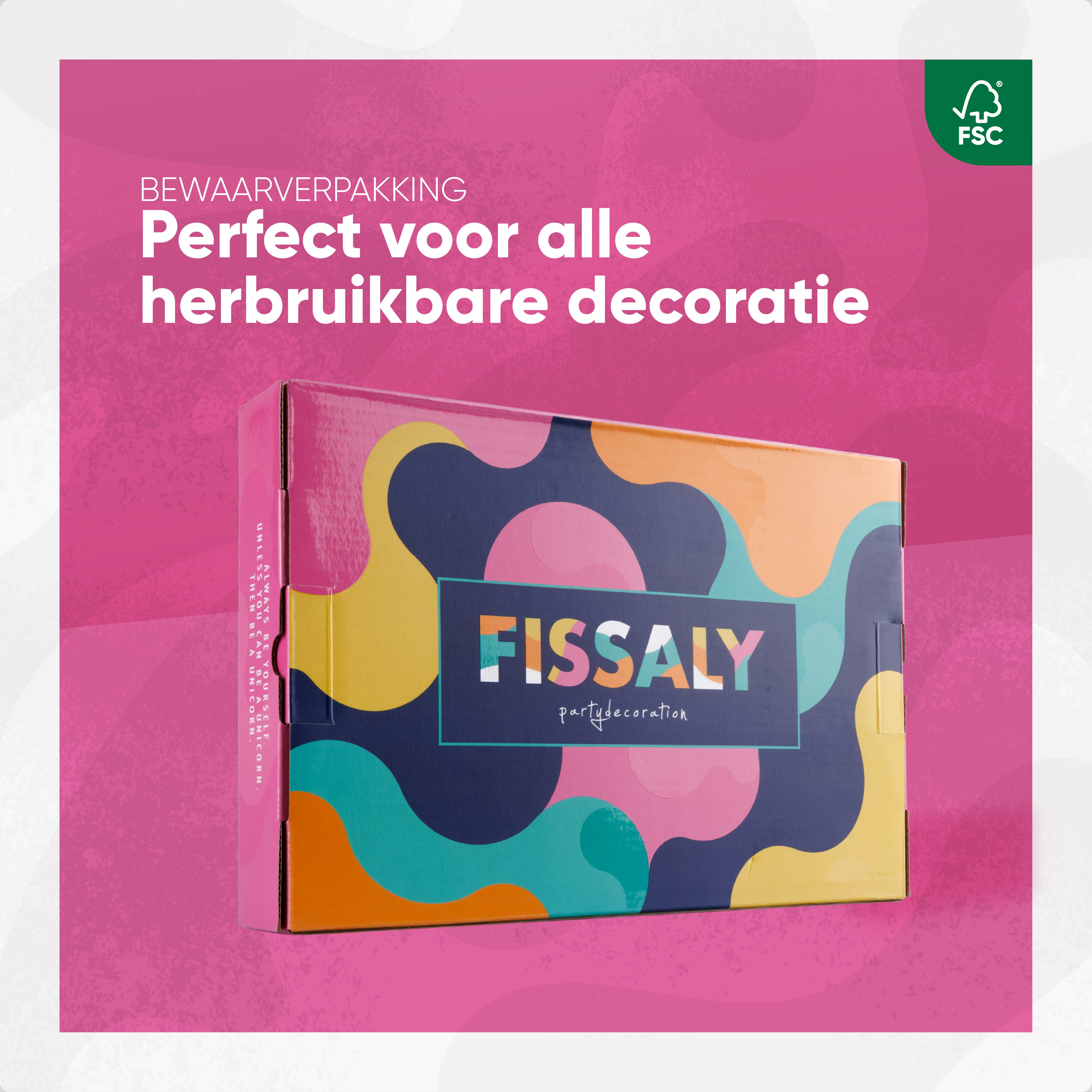 Regenboog Eenhoorn Taarttopper & Slinger Set