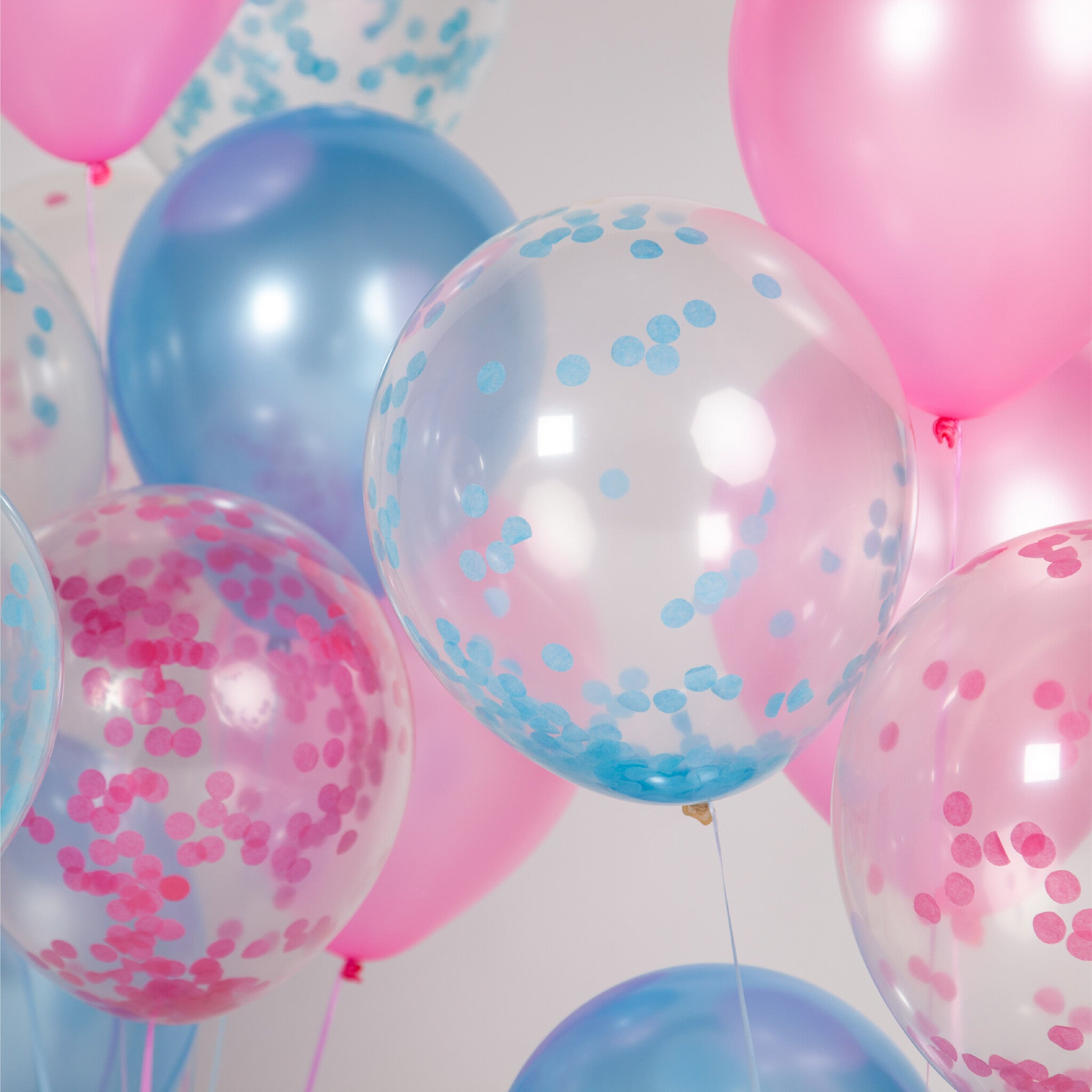 40 Stuks Gender Reveal Roze & Blauw Ballonnen