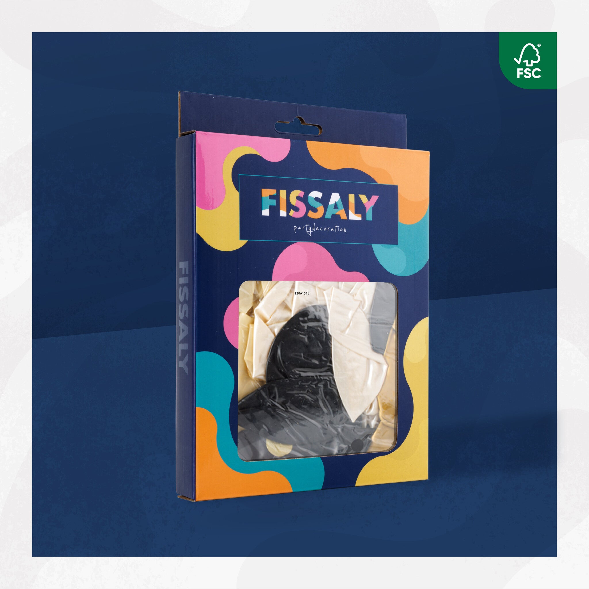 40 Stuks Zwart, Goud, Wit & Confetti Goud Ballonnen