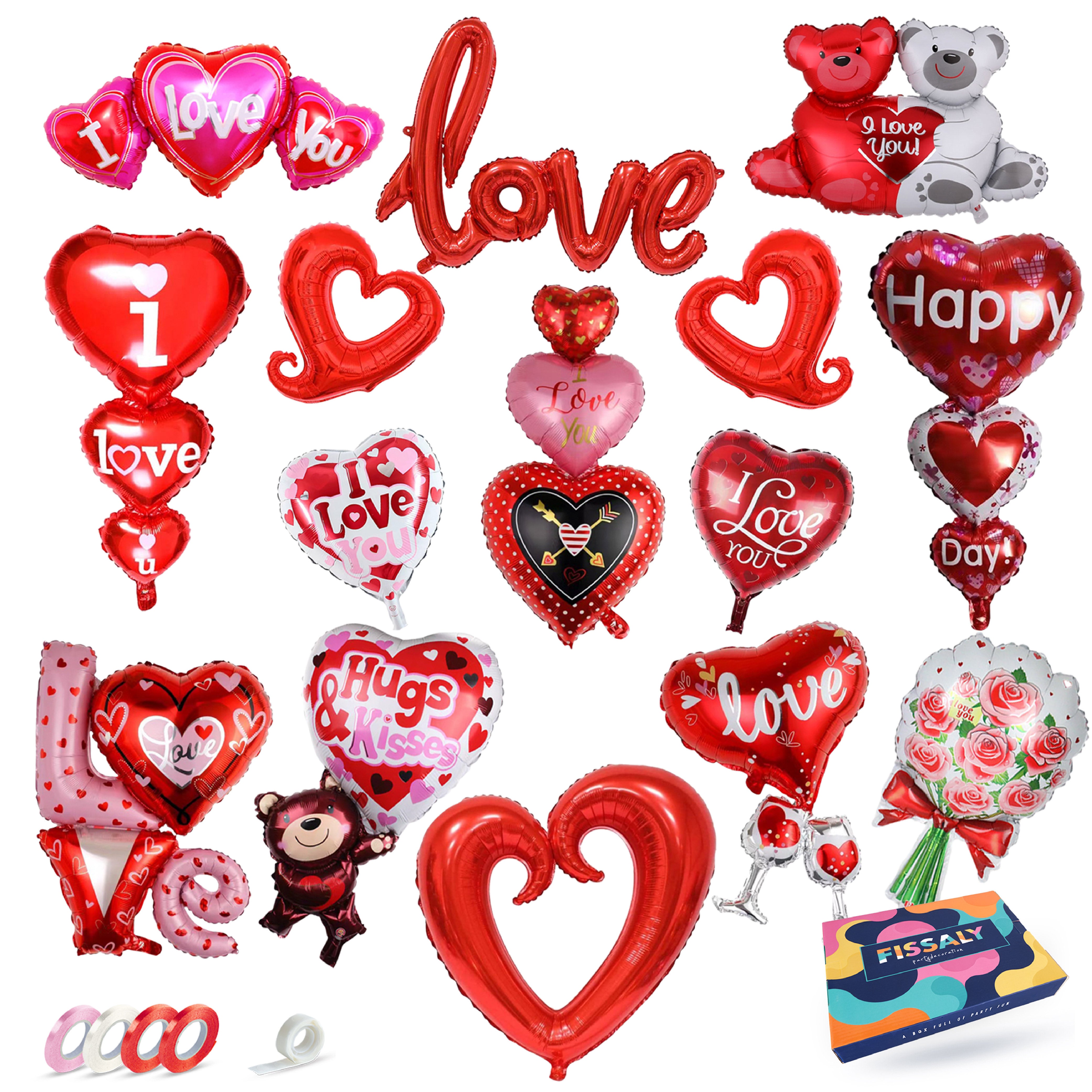 15 Stuks Valentijn & Liefde Folieballonnen
