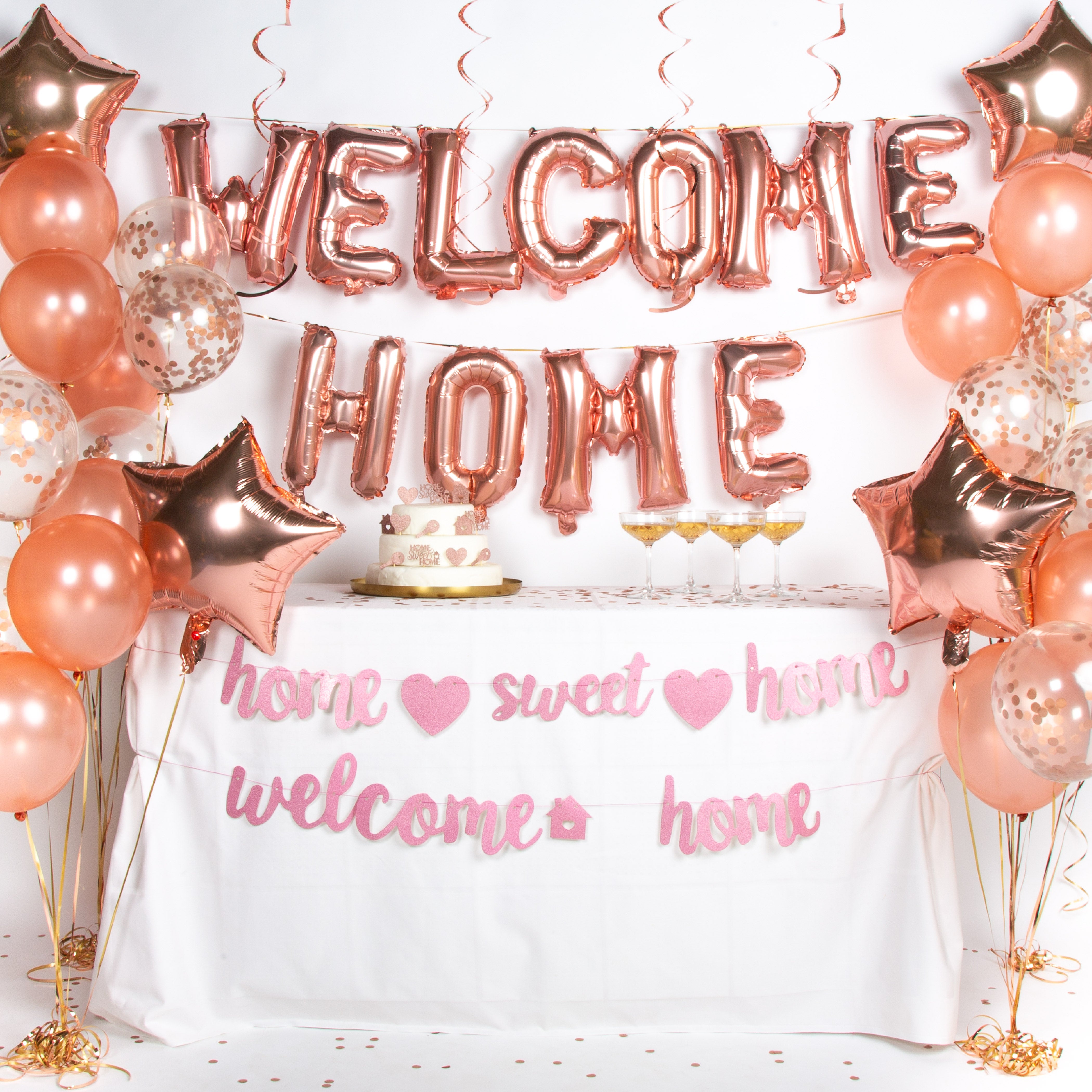 Welkom Thuis Feestpakket Rose Goud