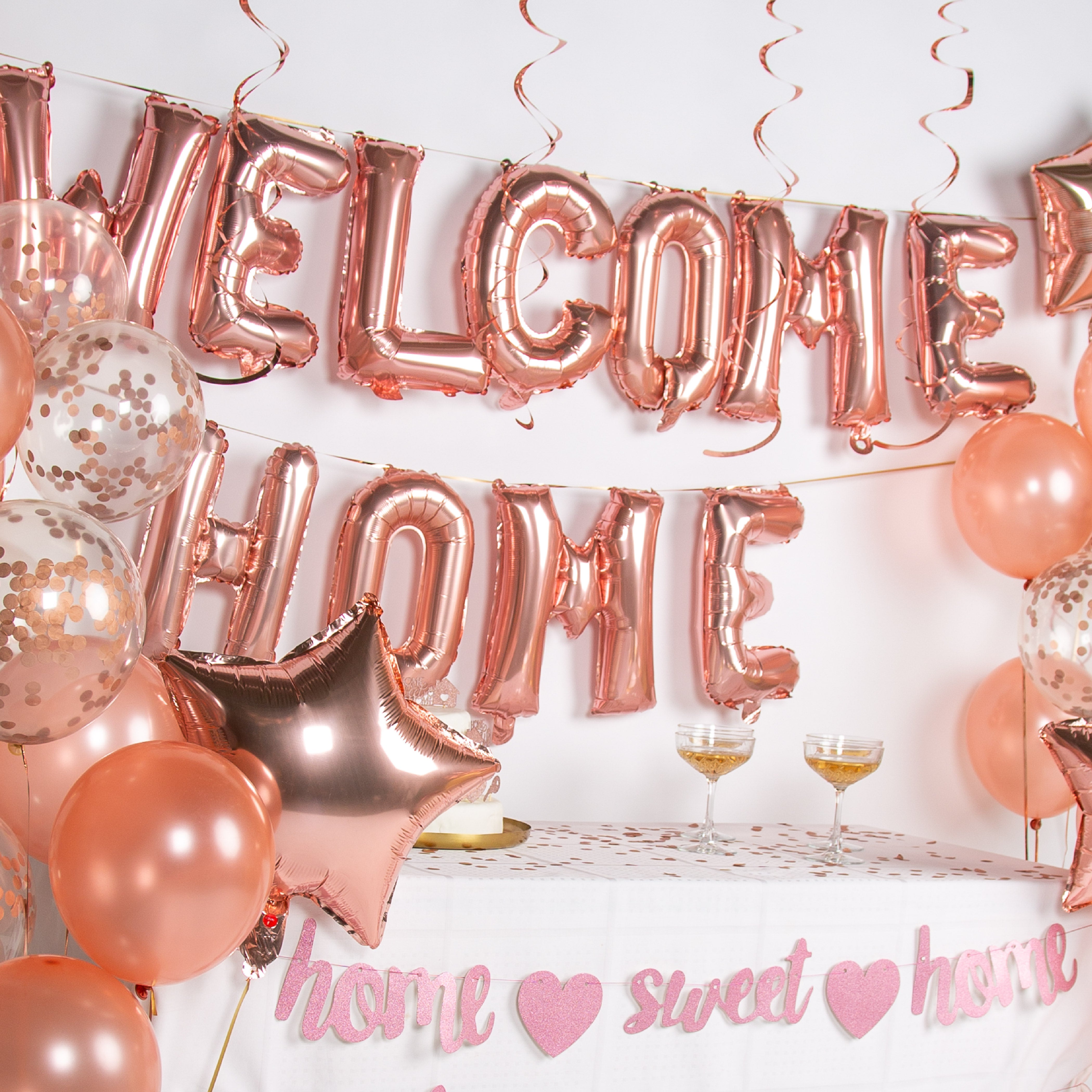 Welkom Thuis Feestpakket Rose Goud