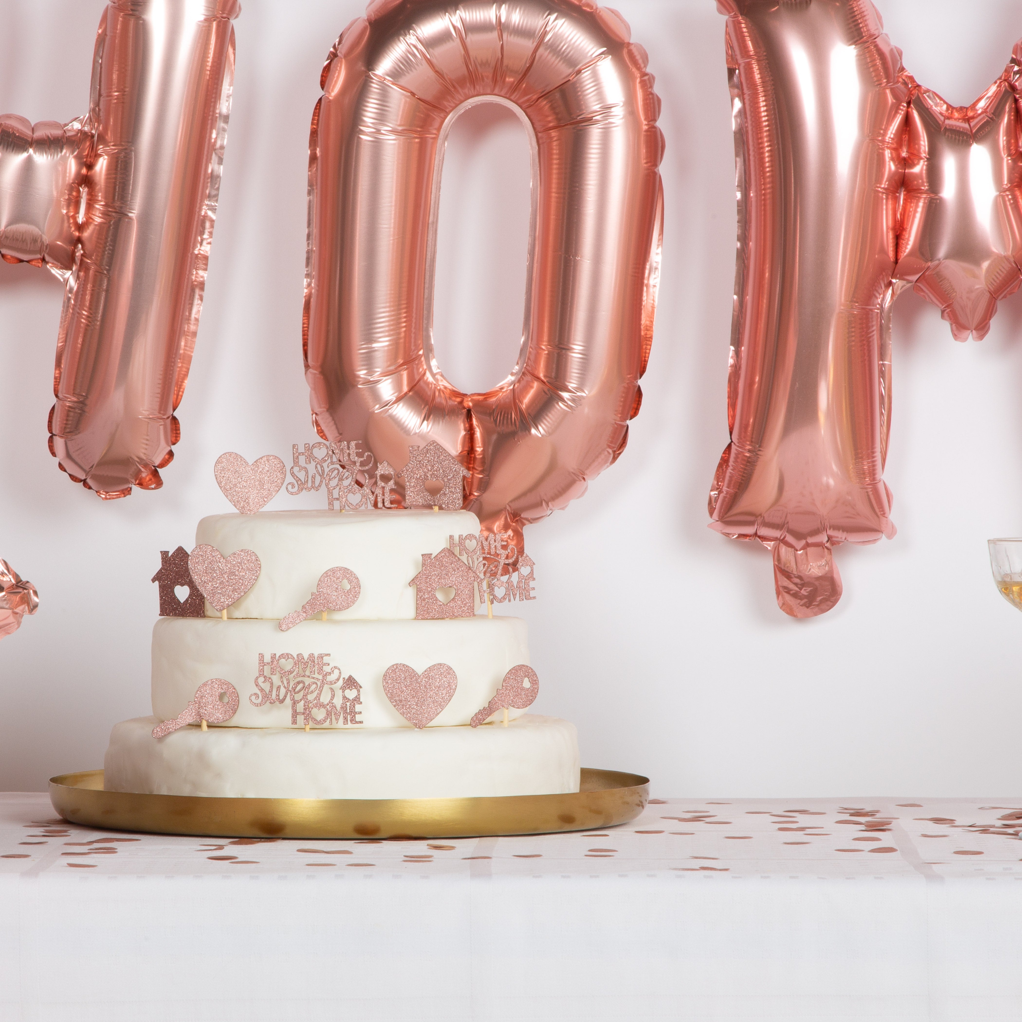 Welkom Thuis Feestpakket Rose Goud