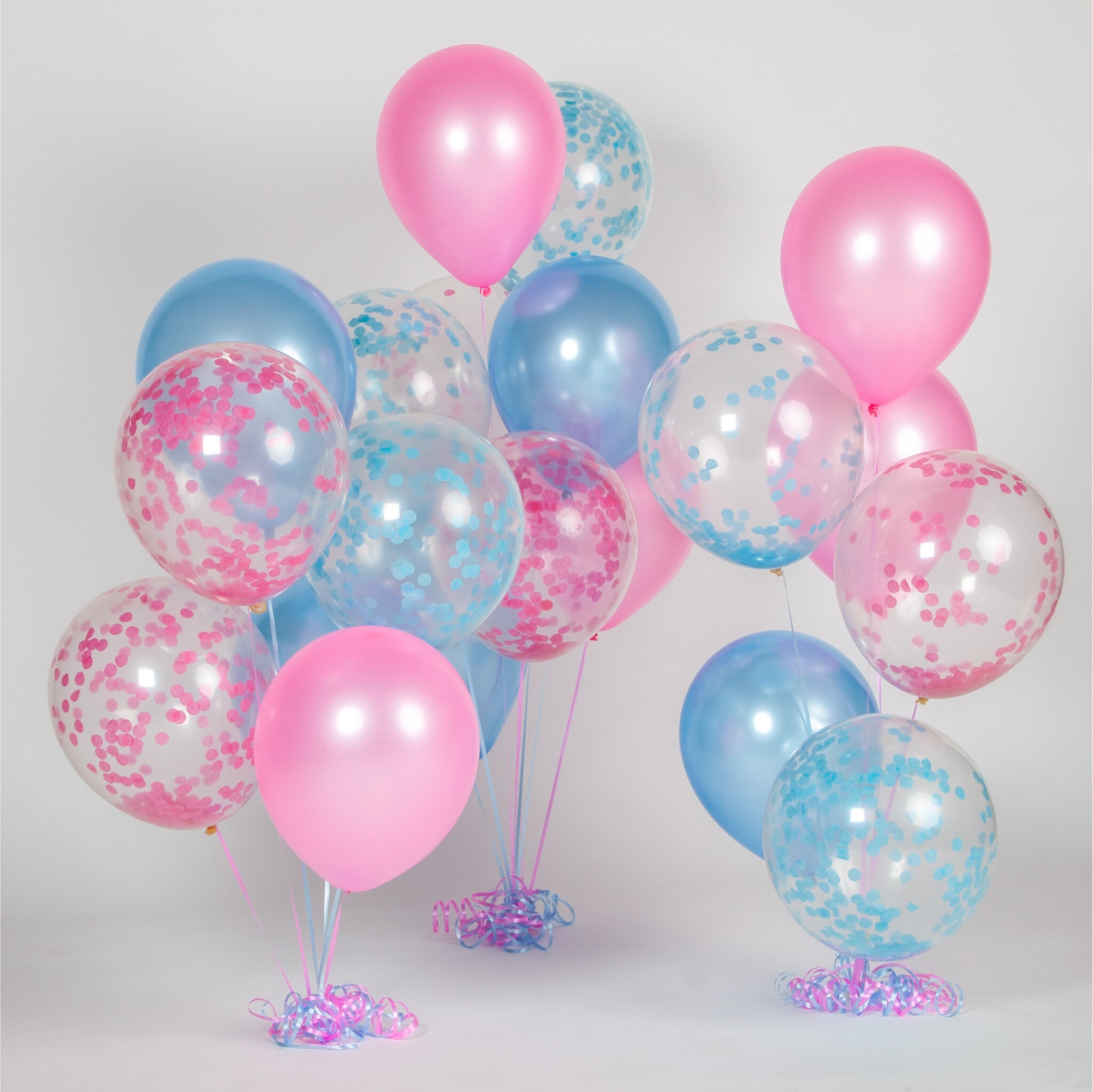 40 Stuks Gender Reveal Roze & Blauw Ballonnen